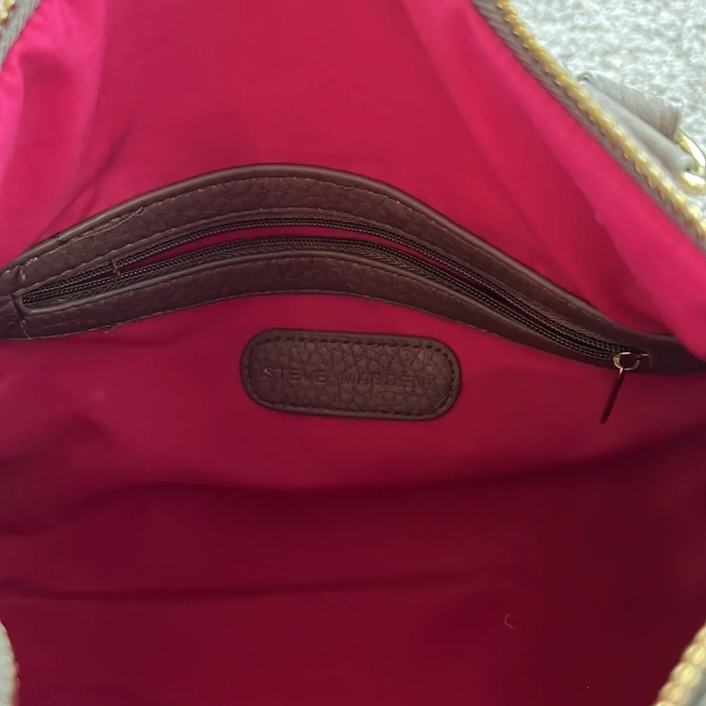 Steve Madden Dark Grey Bowler Style Purse - Picture 8 of 12